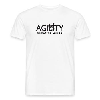 Les zéros sont calculés - T-shirt homme - blanc - Devant - AI Model Male 178 dark (178cm)