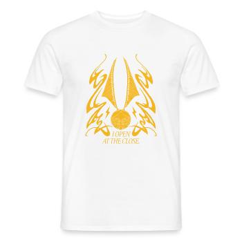 Harry Potter Golden Snitch I Open At The Close - Men's T-Shirt - white - Front - AI Model Male 178 dark (178cm)