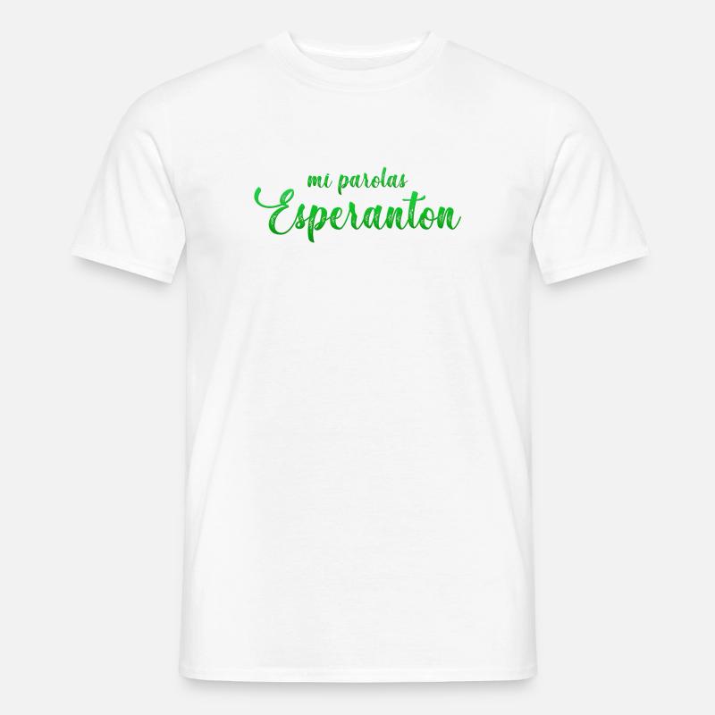 Die Parolas meines Esperanton - Männer T-Shirt - Weiß
