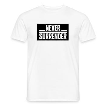 Ne jamais se rendre - T-shirt homme - blanc - Devant - AI Model Male 178 dark (178cm)