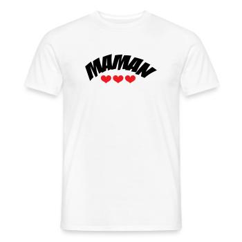 Mom / Mother's Day - Men's T-Shirt - white - Front - AI Model Male 178 dark (178cm)