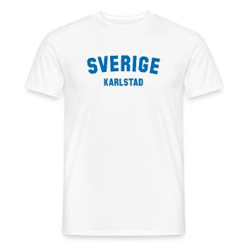 KARLSTAD Sweden Schweden - Männer T-Shirt - Weiß - Vorne - AI Model Male 178 dark (178cm)