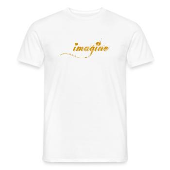IMAGINE - Men's T-Shirt - white - Front - AI Model Male 178 dark (178cm)