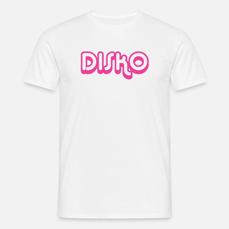 DISKO Nicki - Männer T-Shirt - Weiß