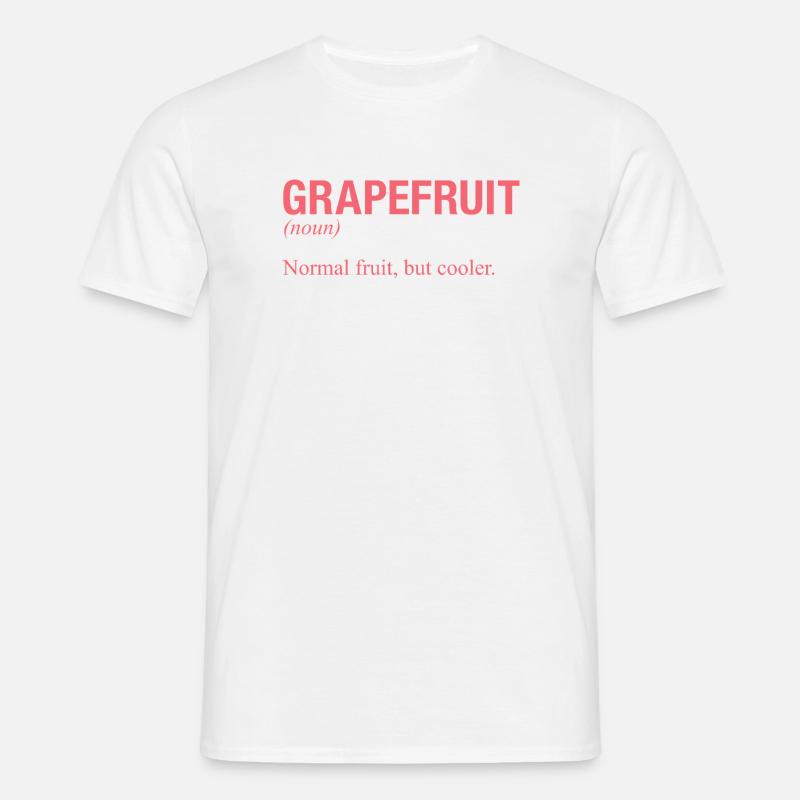 GRAPEFRUIT Pampelmuse - Männer T-Shirt - Weiß