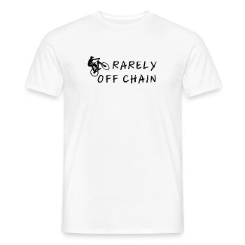 rarely off chain bike cycling gift love - Men's T-Shirt - white - Front - AI Model Male 178 dark (178cm)