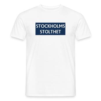 Stockholmer Stolz - Männer T-Shirt - Weiß - Vorne - AI Model Male 178 dark (178cm)