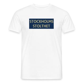 Stockholmer Stolz - Männer T-Shirt - Weiß - Vorne - AI Model Male 178 dark (178cm)