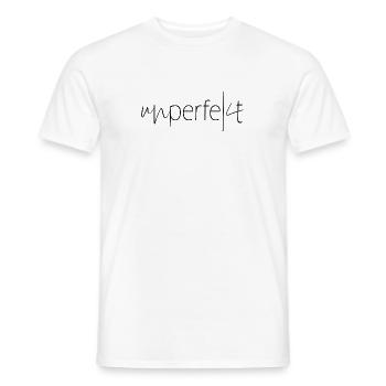 Imperfect Saying Not Perfect Quirk - Men's T-Shirt - white - Front - AI Model Male 178 dark (178cm)