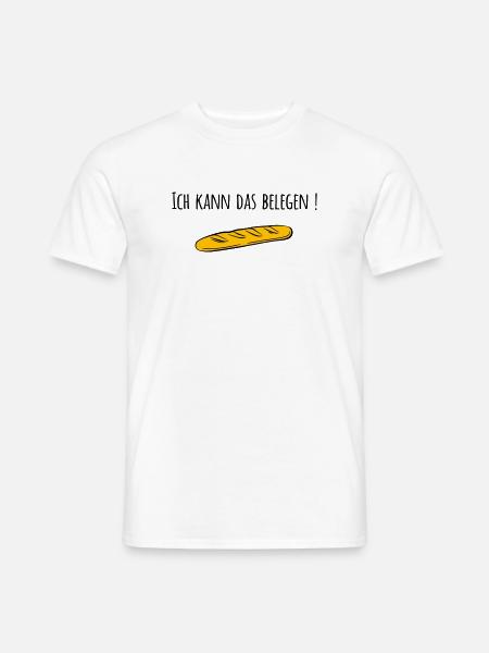 Baguette - Männer T-Shirt - Weiß