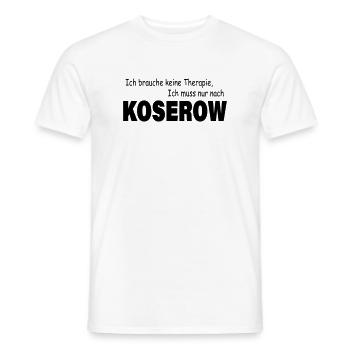 Therapy KOSEROW - Men's T-Shirt - white - Front - AI Model Male 178 dark (178cm)