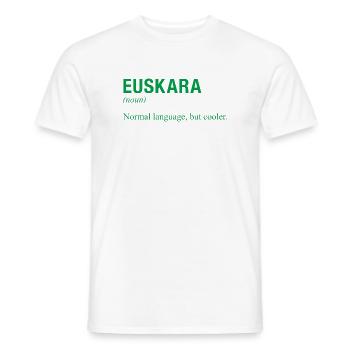 Basque language - Men's T-Shirt - white - Front - AI Model Male 178 dark (178cm)