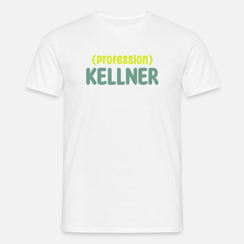 kellner - Männer T-Shirt - Weiß