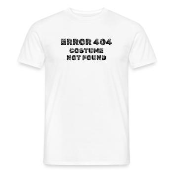 ERREUR 404 Costume non trouvé Chemise - T-shirt homme - blanc - Devant - AI Model Male 178 dark (178cm)