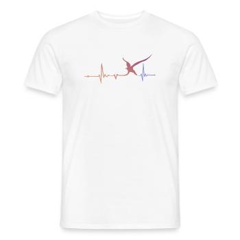 Herzschlag trifft Vogelflug - Männer T-Shirt - Weiß - Vorne - AI Model Male 178 dark (178cm)