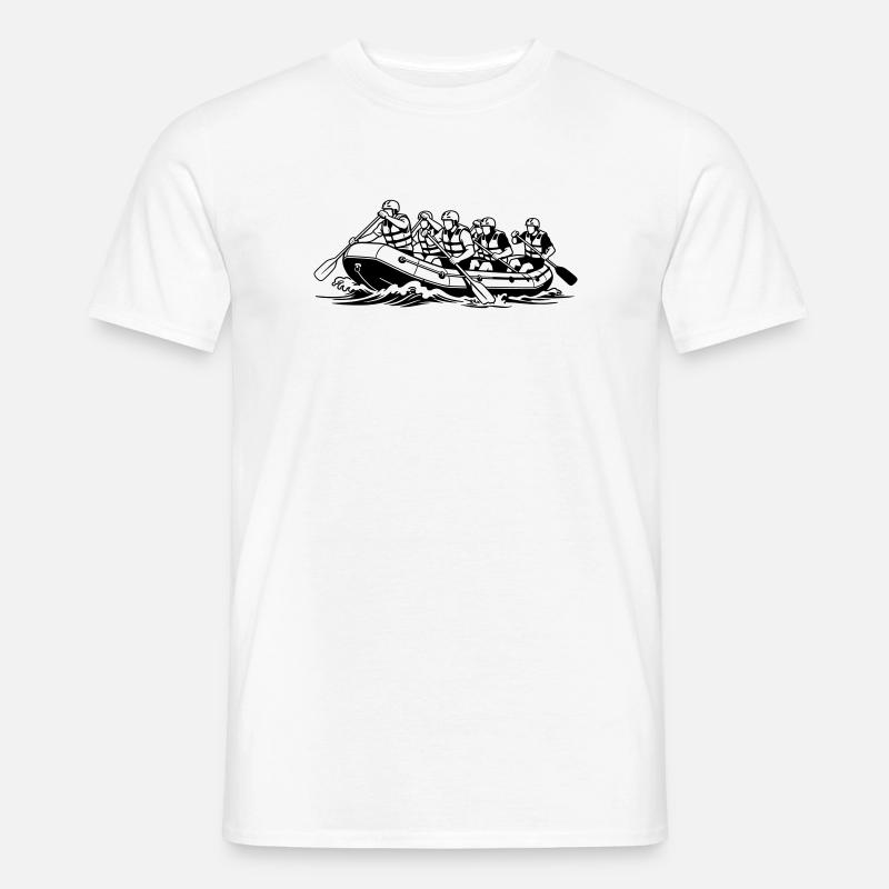 Rafting - Männer T-Shirt - Weiß
