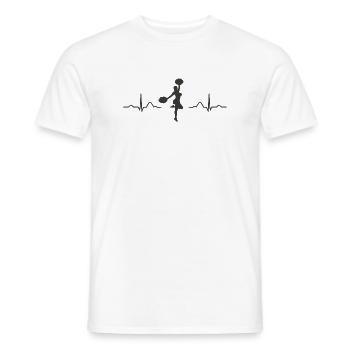 Cheerpom pom girls Mom Cheerleading - T-shirt homme - blanc - Devant - AI Model Male 178 dark (178cm)