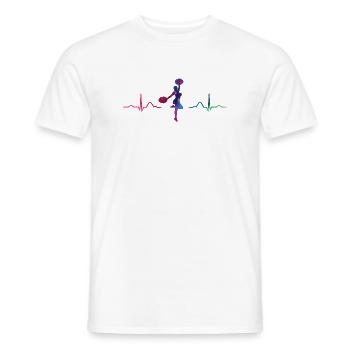 Cheerpom pom girls Mom Cheerleading - T-shirt homme - blanc - Devant - AI Model Male 178 dark (178cm)