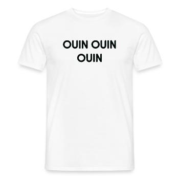 Quin Quin Monochrome Echo - T-shirt homme - blanc - Devant - AI Model Male 178 dark (178cm)