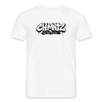 Chemnitz City Graffiti Style - Männer T-Shirt - Weiß - Vorne - AI Model Male 178 dark (178cm)