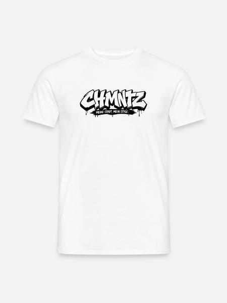 Chemnitz City Graffiti Style - Männer T-Shirt - Weiß