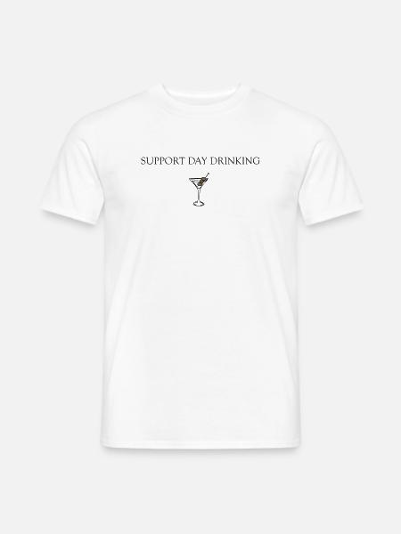 support day drinking - Männer T-Shirt - Weiß