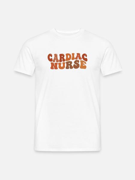 Herzpfleger-Pflegegeschenk - Männer T-Shirt - Weiß
