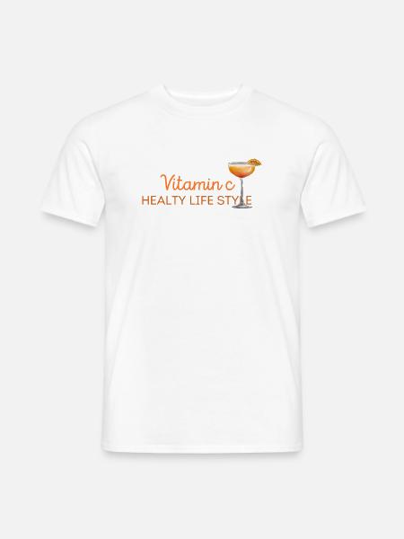 Ascorbinsäure - Männer T-Shirt - Weiß