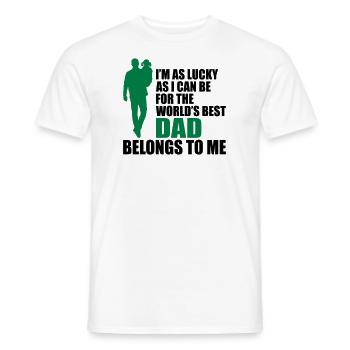World's best dad vatertag - Männer T-Shirt - Weiß - Vorne - AI Model Male 178 dark (178cm)