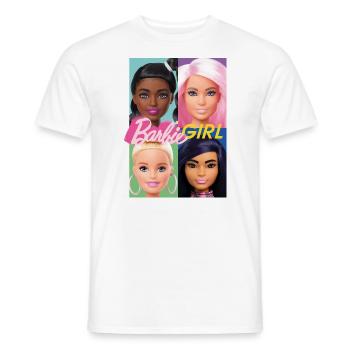 Barbie Girl Porträt Charaktere Kacheln - Männer T-Shirt - Weiß - Vorne - AI Model Male 178 dark (178cm)