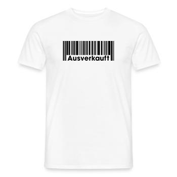 Sold Out - Men's T-Shirt - white - Front - AI Model Male 178 dark (178cm)
