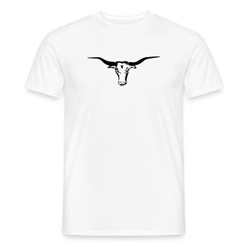 texas longhorn - Männer T-Shirt - Weiß - Vorne - AI Model Male 178 dark (178cm)