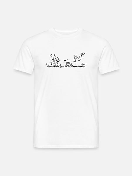 Walking The Dog - T-shirt homme - blanc
