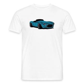 tuning cobra auto racing Automobile us cars icon - Men's T-Shirt - white - Front - AI Model Male 178 dark (178cm)
