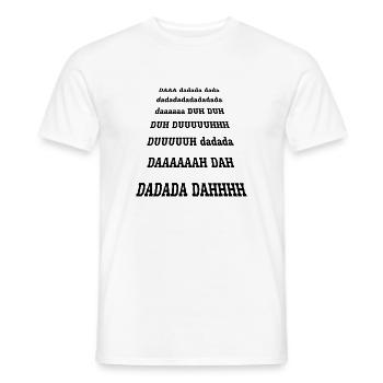 DAAA dadada dada - Männer T-Shirt - Weiß - Vorne - AI Model Male 178 dark (178cm)