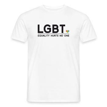 Pride Month - Equality Hurts No One - Men's T-Shirt - white - Front - AI Model Male 178 dark (178cm)