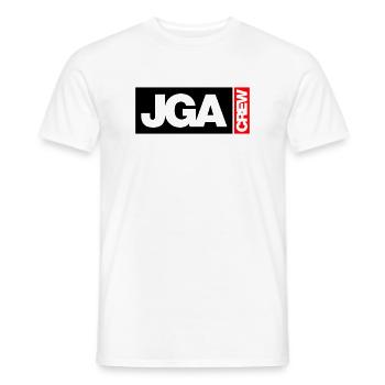 Bachelor Party Crew - Emblem - Men's T-Shirt - white - Front - AI Model Male 178 dark (178cm)