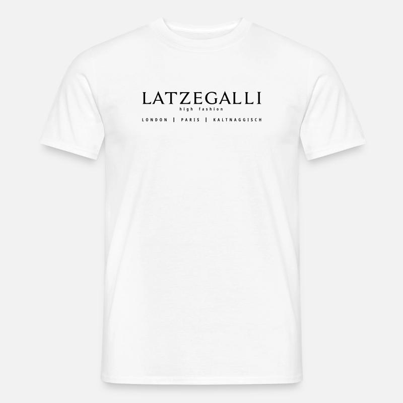 Latzegalli - Männer T-Shirt - Weiß