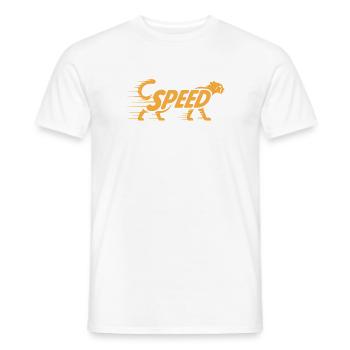 Cheetah Speed - Cool Cat Logo - Men's T-Shirt - white - Front - AI Model Male 178 dark (178cm)