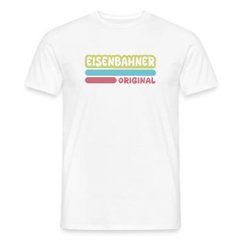 Cheminot comme prénom - T-shirt homme - blanc - Devant - AI Model Male 178 dark (178cm)