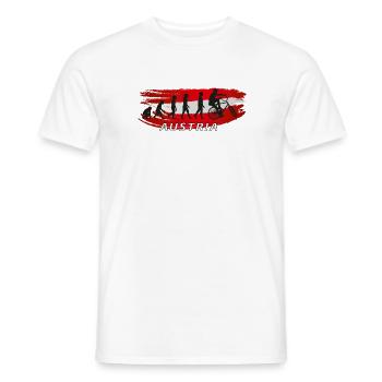 Austria Evolution Fahrradreise - Männer T-Shirt - Weiß - Vorne - AI Model Male 178 dark (178cm)