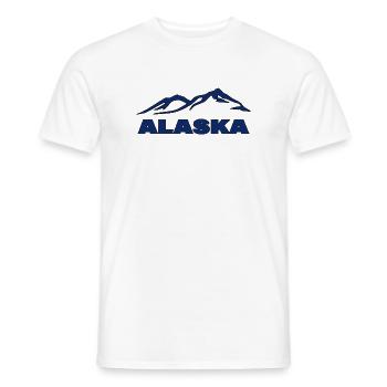 ALASKA - Männer T-Shirt - Weiß - Vorne - AI Model Male 178 dark (178cm)