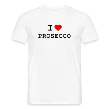 I love Prosecco - Ich liebe Prosecco - Männer T-Shirt - Weiß - Vorne - AI Model Male 178 dark (178cm)