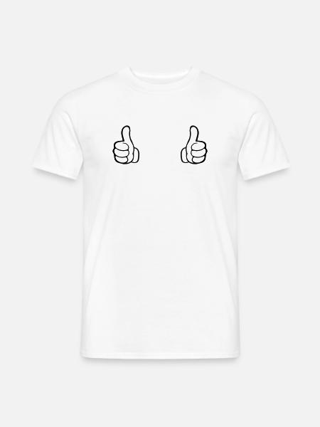 Comme une main - T-shirt homme - blanc