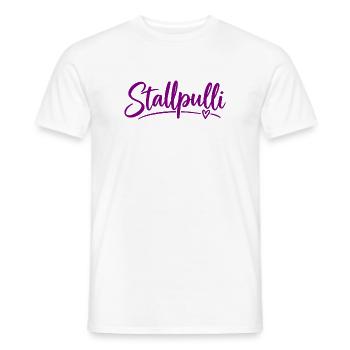 Stallpulli - Pferd - Reiterin - Stall - Pullover - Männer T-Shirt - Weiß - Vorne - AI Model Male 178 dark (178cm)