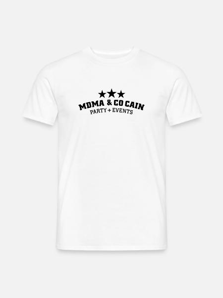 MDMA und Cocain - Männer T-Shirt - Weiß