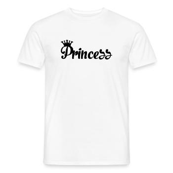 Princess - Männer T-Shirt - Weiß - Vorne - AI Model Male 178 dark (178cm)