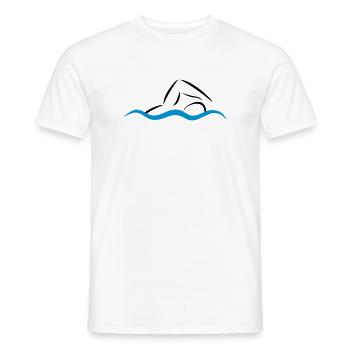 nage - T-shirt homme - blanc - Devant - AI Model Male 178 dark (178cm)