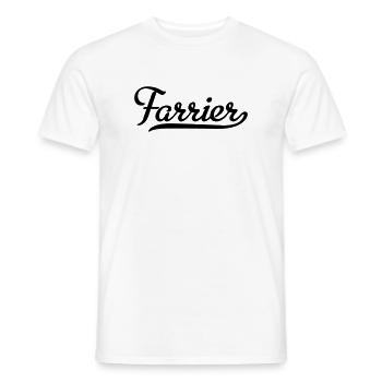farrier - T-shirt homme - blanc - Devant - AI Model Male 178 dark (178cm)