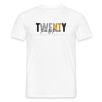 We Want Rust: Distressed Duo-Tone Text - Men's T-Shirt - white - Front - AI Model Male 178 dark (178cm)